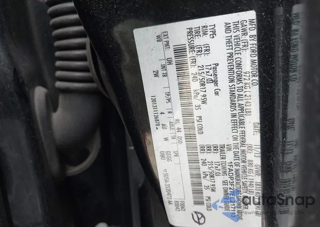 1FADP3F27EL217113: 42850242