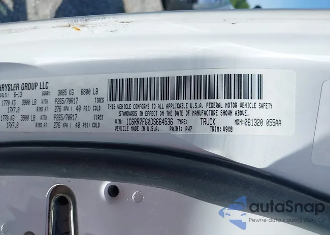 1C6RR7FG0DS664536: 42849612