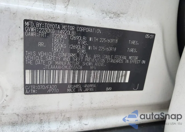 JTEAAAAH2MJ055508: 42849666