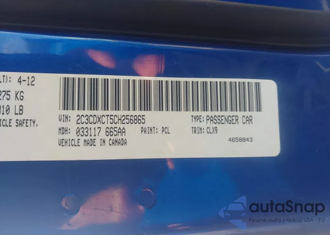 2C3CDXCT5CH256865: 42849685