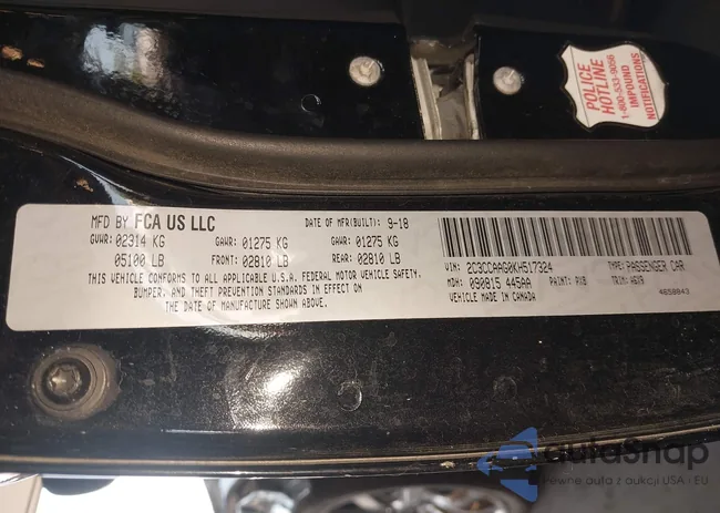 2C3CCAAG0KH517324: 42850970