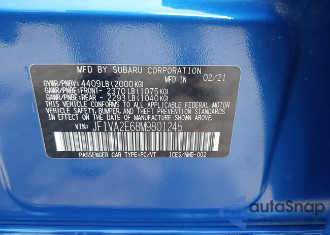 JF1VA2E68M9801245: 42851131