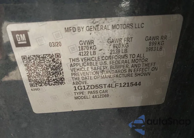 1G1ZD5ST4LF121544: 42851193