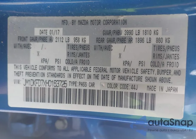 JM1DKFD7XH0163725: 42851202