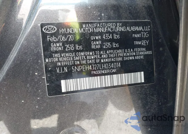 5NPEH4J27LH034014: 42850477