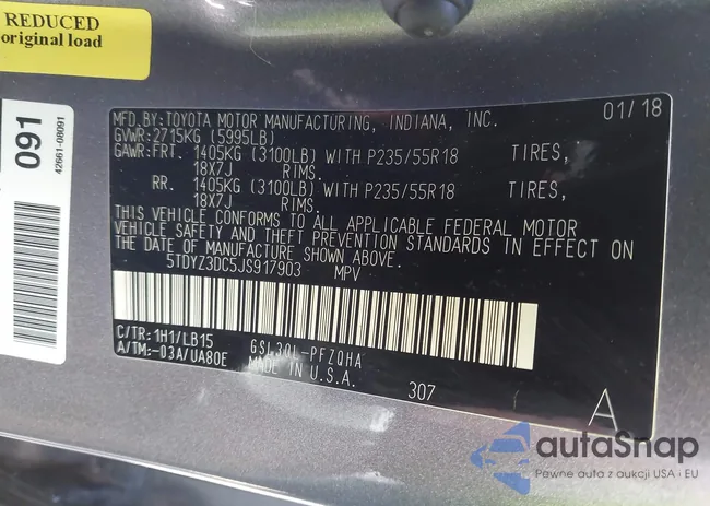 5TDYZ3DC5JS917903: 42850710