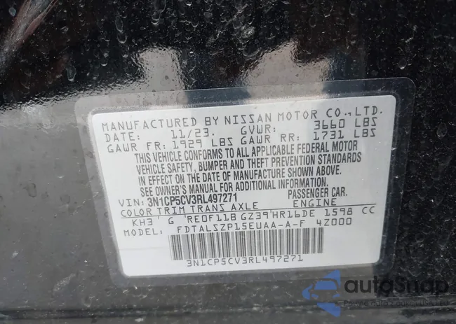 3N1CP5CV3RL497271: 42850750