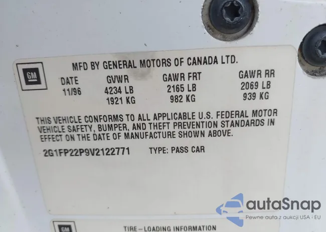 2G1FP22P9V2122771: 42851845