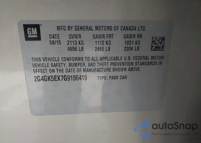 2G4GK5EX7G9106419: 42851914