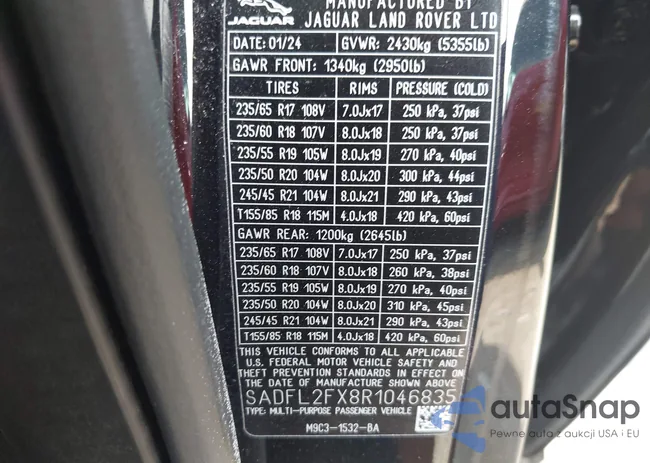 SADFL2FX8R1046835: 42851968