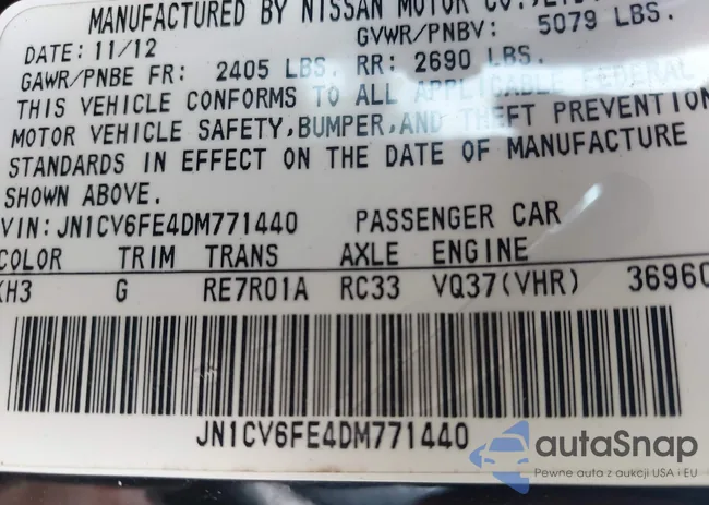 JN1CV6FE4DM771440: 42851976