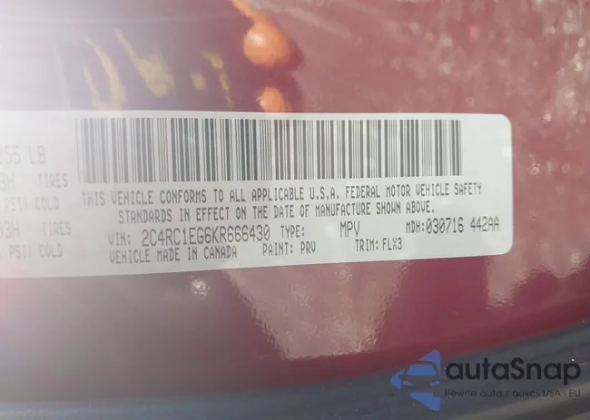 2C4RC1EG6KR666430: 42852045