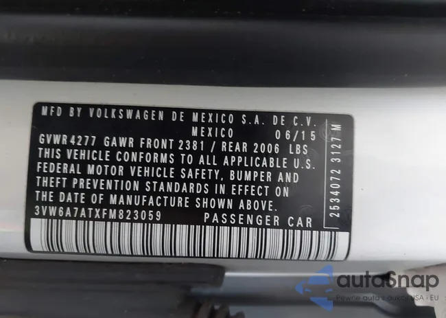 3VW6A7ATXFM823059: 42852063