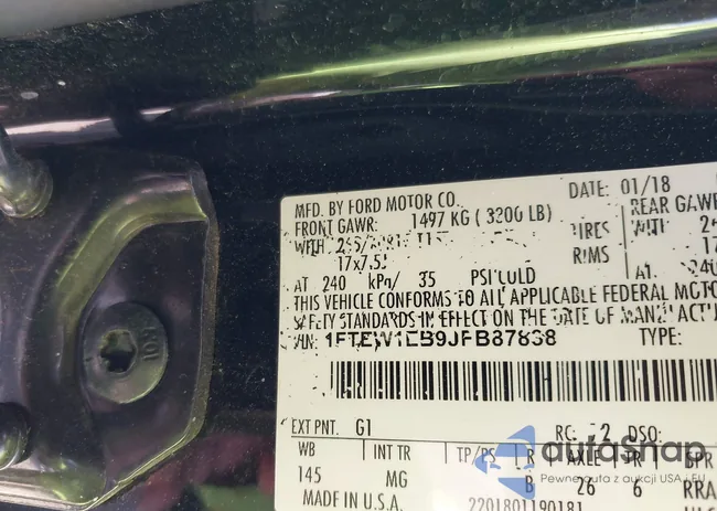 1FTEW1EB9JFB87838: 42852144