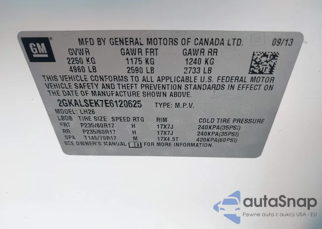 2GKALSEK7E6120625: 42852298