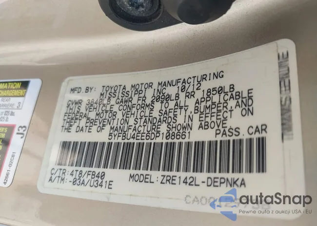 5YFBU4EE6DP108661: 42852373