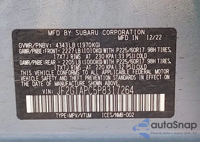 JF2GTAPC5P8317264: 42852398