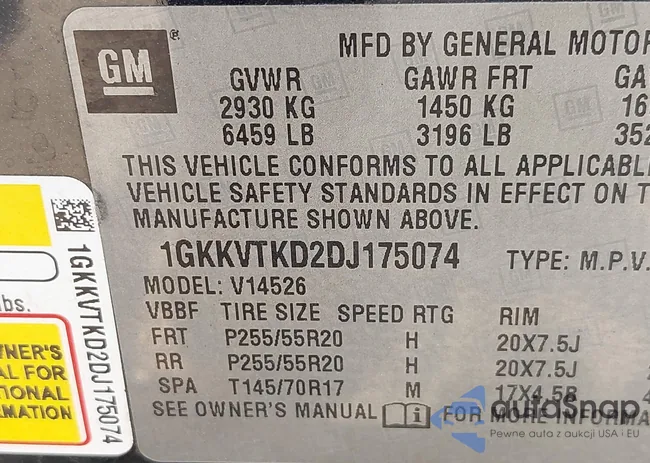 1GKKVTKD2DJ175074: 42851564