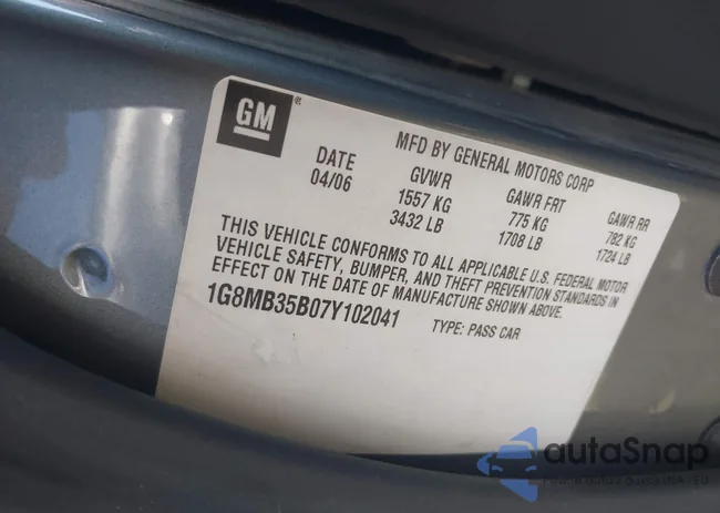 1G8MB35B07Y102041: 42851690