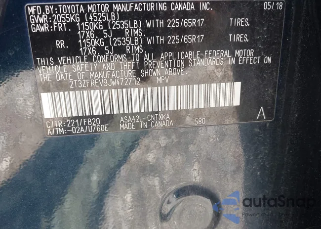 2T3ZFREV9JW472712: 42851729