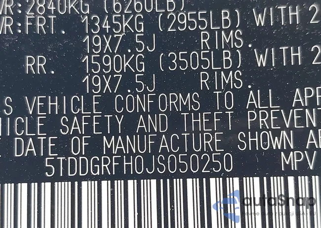 5TDDGRFH0JS050250: 42852888