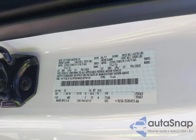 1FTEX1CP5HKE27013: 42853862