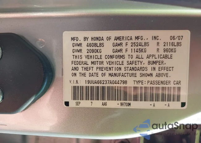 19UUA66237A044798: 42854040