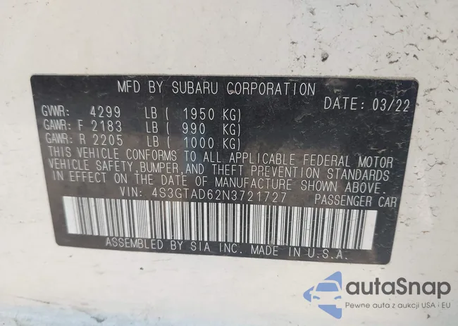 4S3GTAD62N3721727: 42853512