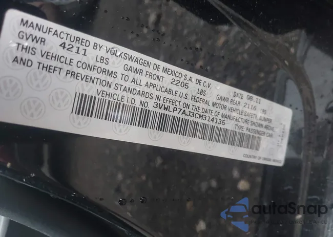 3VWLP7AJ3CM314135: 42854895