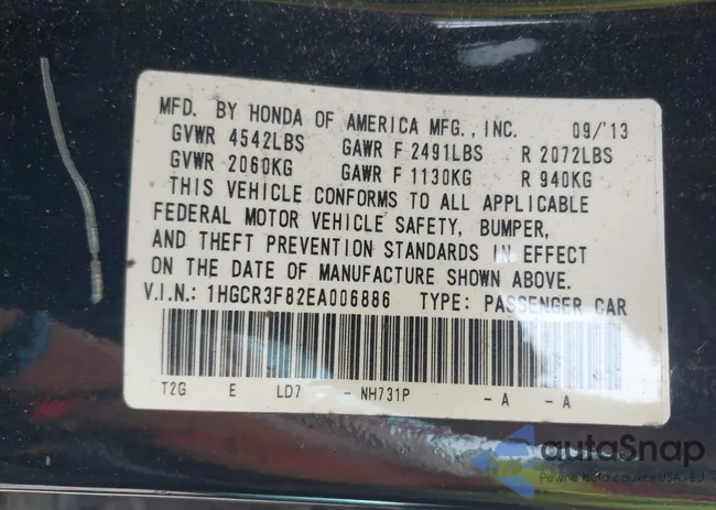 1HGCR3F82EA006886: 42855875