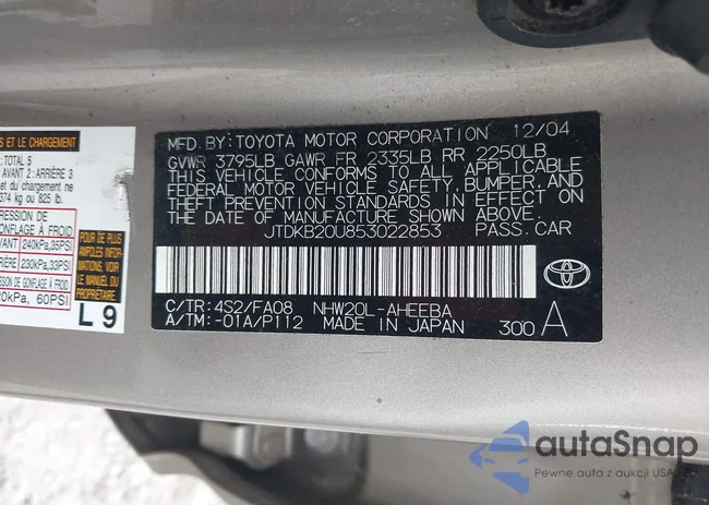 JTDKB20U853022853: 42856034