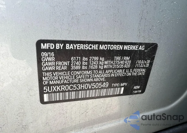 5UXKR0C53H0V50549: 42856048