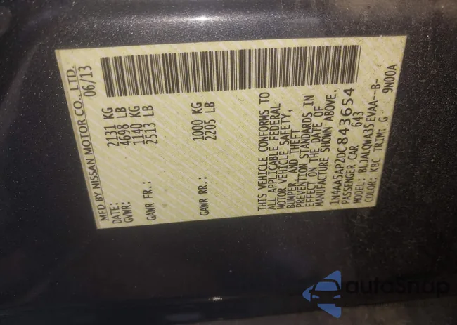 1N4AA5AP2DC843654: 42856089