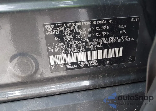 2T3P1RFV5MC175396: 42856106