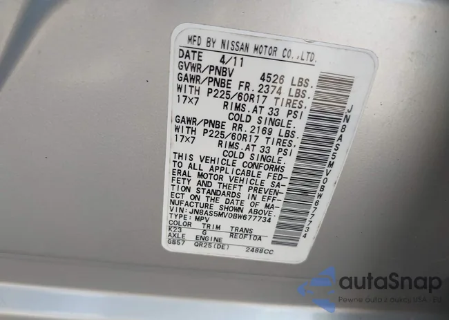 JN8AS5MV0BW677734: 42856820