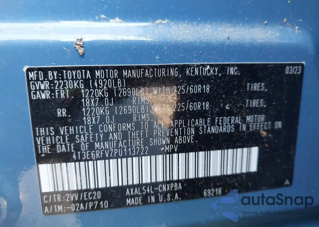 4T3E6RFV7PU113722: 42856915