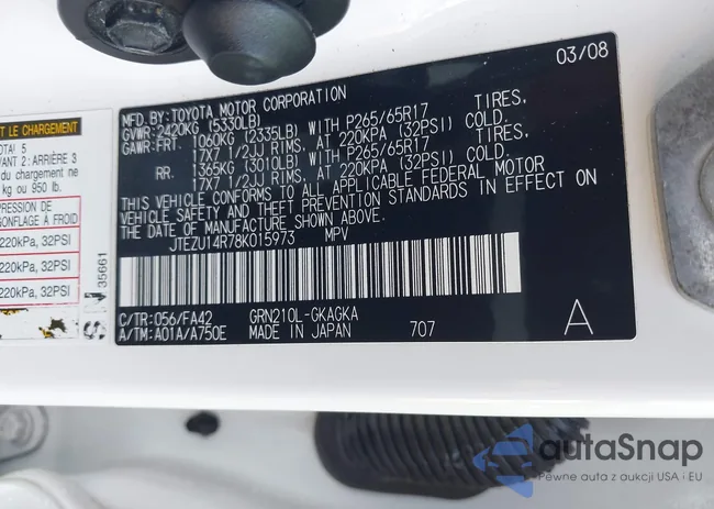 JTEZU14R78K015973: 42856932