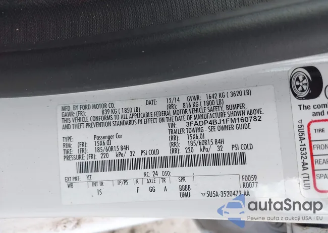 3FADP4BJ1FM160782: 42857027