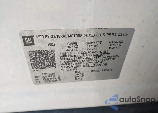 3GKALMEV8LL197809: 42857175