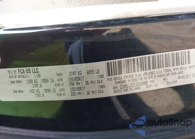 2C4RC1DG7LR164089: 42857234