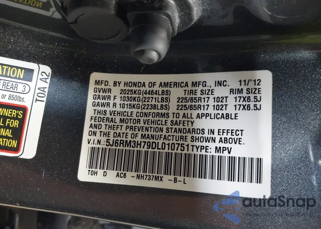 5J6RM3H79DL010751: 42857265