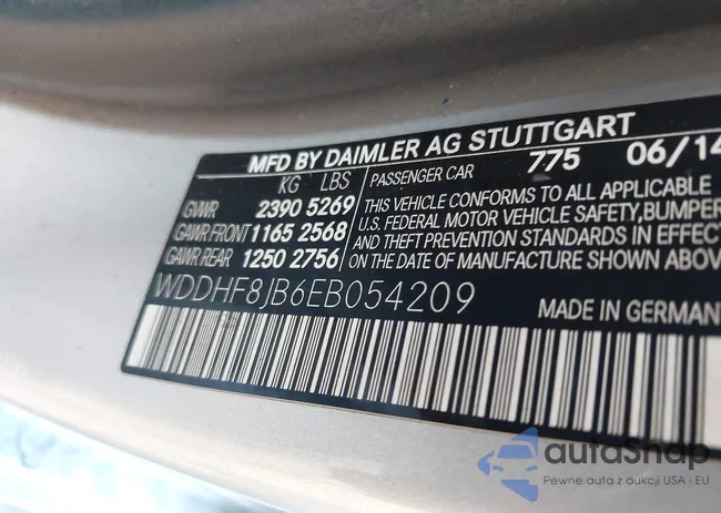 WDDHF8JB6EB054209: 42856501