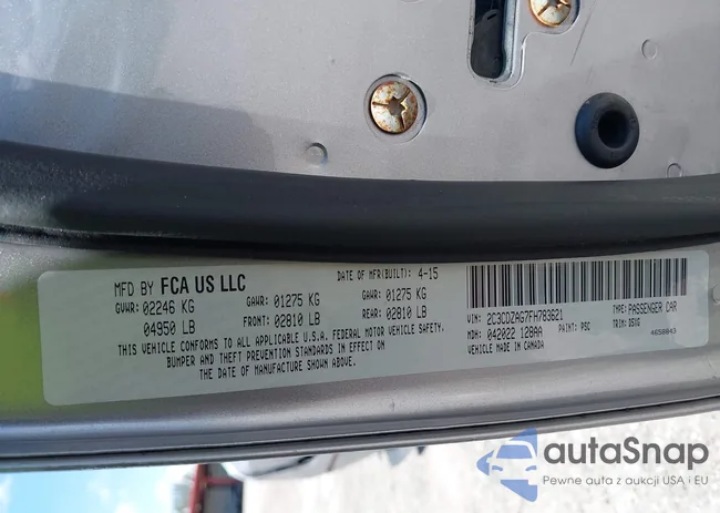 2C3CDZAG7FH783621: 42856503