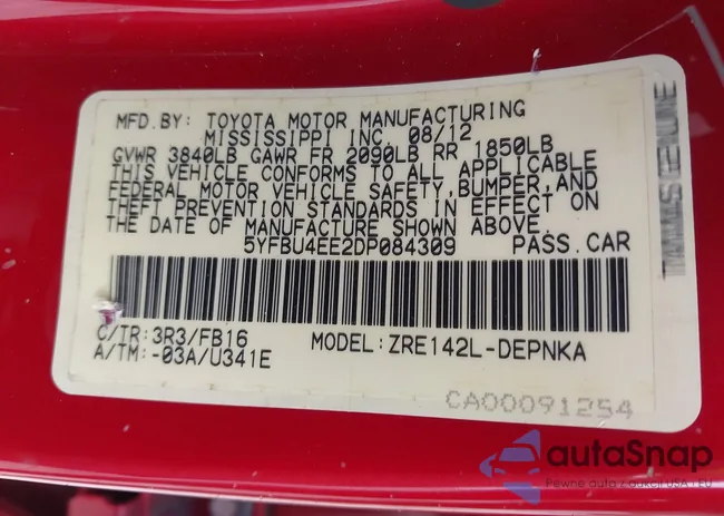 5YFBU4EE2DP084309: 42856573