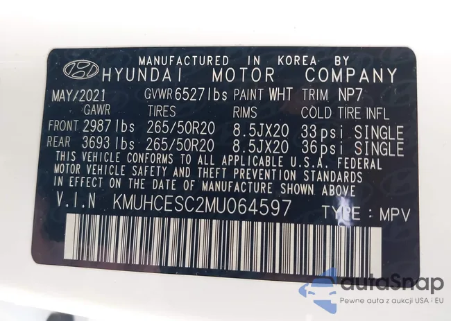 KMUHCESC2MU064597: 42856608