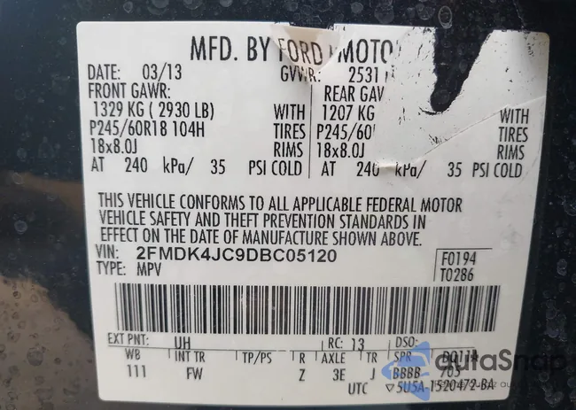 2FMDK4JC9DBC05120: 42856656