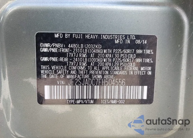 JF2SJADC7FH504556: 42856751