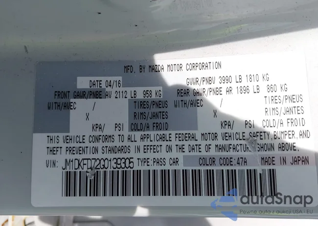 JM1DKFD72G0139305: 42857512