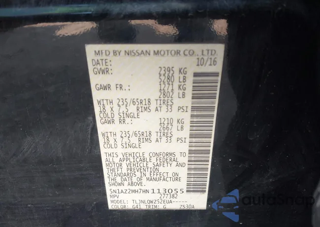 5N1AZ2MH7HN113055: 42857514