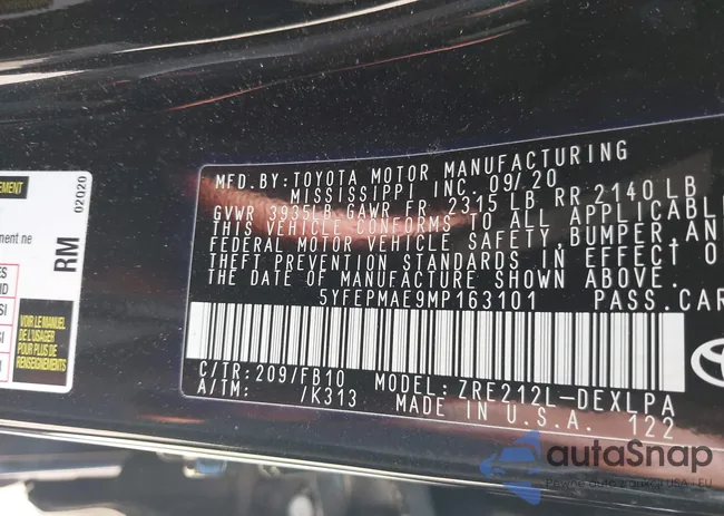 5YFEPMAE9MP163101: 42857741